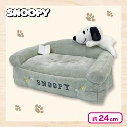 スヌーピーマスコット付きティッシュカバー