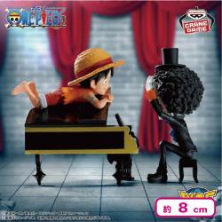 ワンピース ワールドコレクタブルフィギュア ログストーリーズ-モンキー・D・ルフィ&ブルック-「そうですか……!!! 彼は元気ですか………!!!」